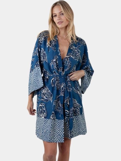 rochie de plaja pt. femei Barts Sulamita Kimono albastru 2