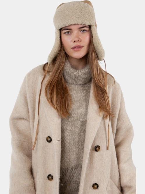 caciula cu urechi pt. femei Barts Kegalle Bomber maro 3