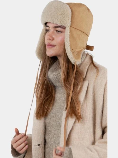 caciula cu urechi pt. femei Barts Kegalle Bomber maro 4