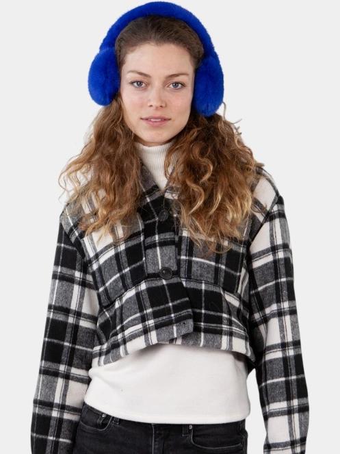 antifoane pt. femei Barts Big Fur Earmuffs albastru 4