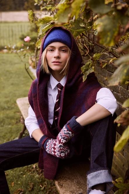 sal pt. femei Barts Halberra Scarf bordo 5