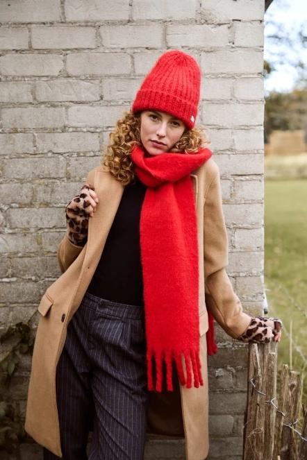 sal pt. femei Barts Keridda Scarf rosu 5