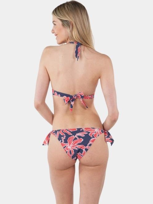chiloti bikini pt. femei Barts Camolo Cheeky Bum Side Ties albastru inchis 5