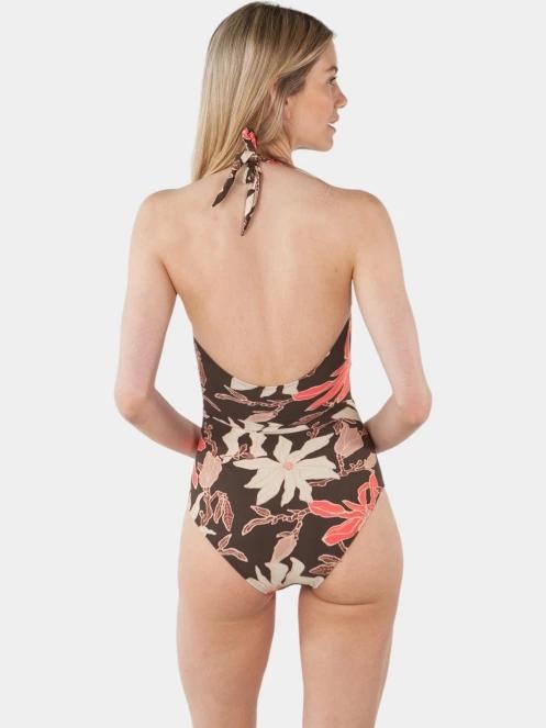 costum de baie pt. femei Barts Camolo Halter Shaping Onepiece maro 3