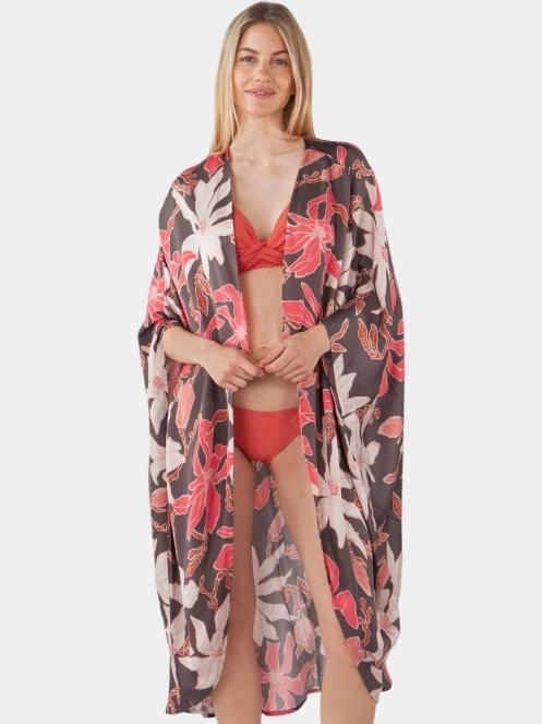 rochie de plaja pt. femei Barts Navyo Kimono maro 3