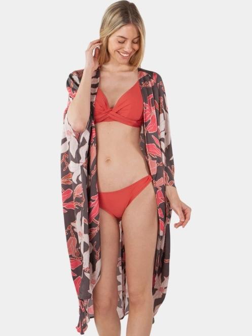 rochie de plaja pt. femei Barts Navyo Kimono maro 4