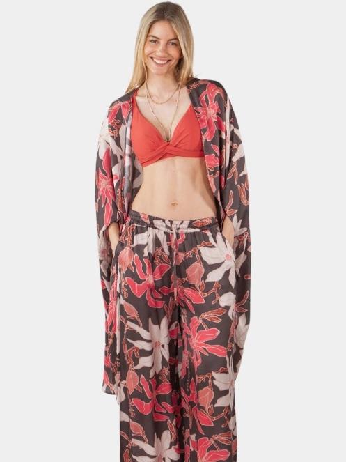 rochie de plaja pt. femei Barts Navyo Kimono maro 5