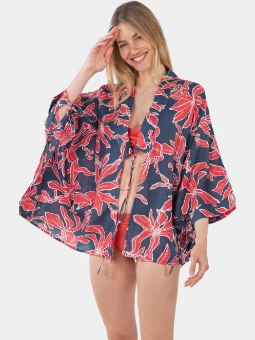 rochie de plaja pt. femei Barts Falesy Kimono albastru inchis 3
