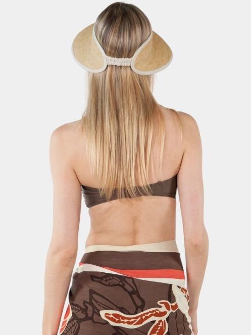 palarie de paie pt. femei Barts Tambinou Visor nisip 4