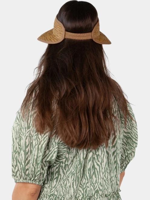 palarie de paie pt. femei Barts Tambinou Visor maro 4