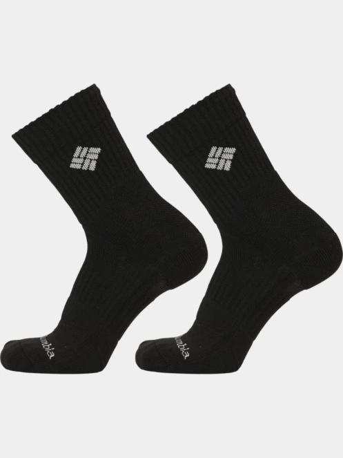 ciorapi pentru drumetii Columbia 2PP Outdoor Active Hike Crew Medium Weight negru 2