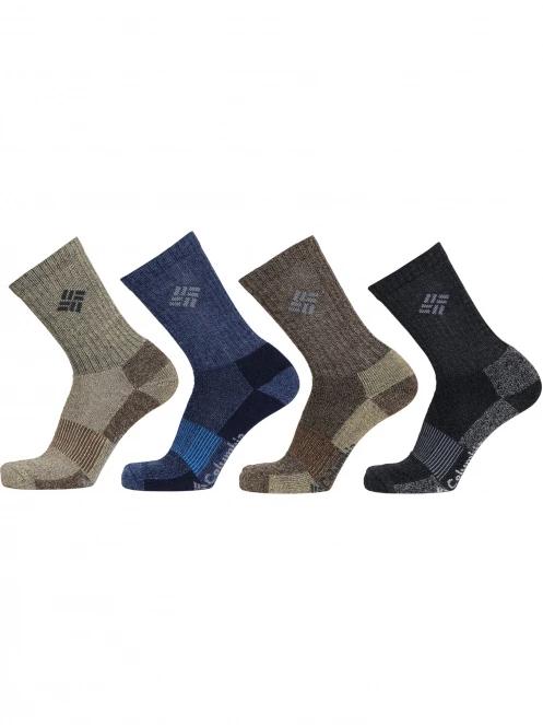 ciorapi pt. barbati Columbia 4PP Moisture Control Basic Crew maro 2