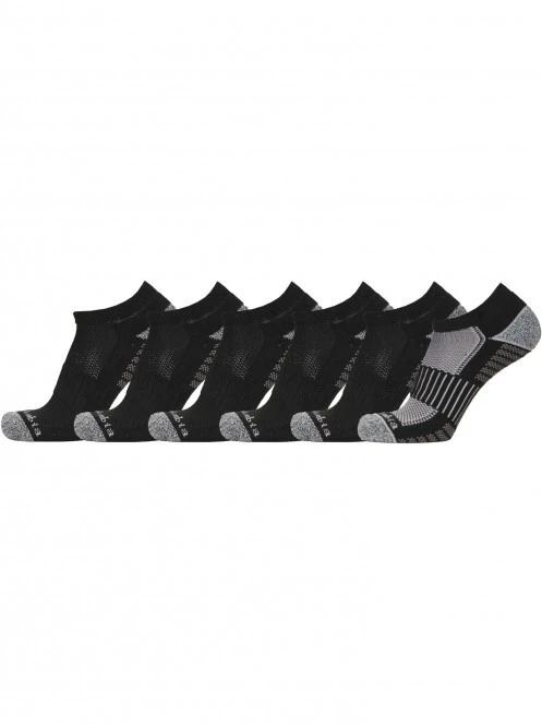 sosete discrete Columbia 6PP ATHLETIC FASHION NO-SHOW WITH PIQUE FOOTBED Medium weight Half cushion negru 2