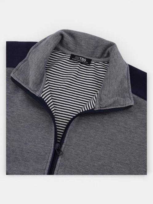 cardigan pt. barbati TBS Cairogil albastru inchis 7