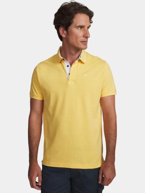 tricou cu guler pt. barbati TBS Clidepol galben 2