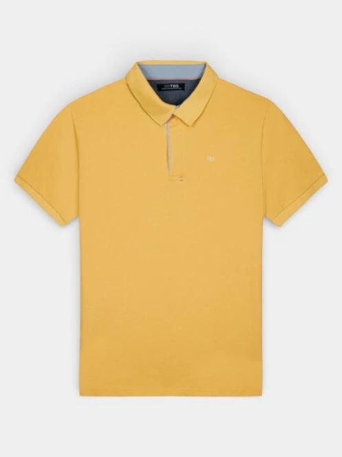tricou cu guler pt. barbati TBS Clidepol galben 4