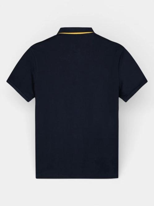 tricou cu guler pt. barbati TBS Clidepol albastru inchis 5