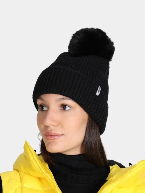 caciula cu mot pt. femei Colmar Twist negru 3