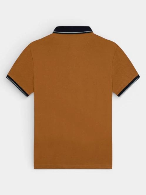 tricou cu guler pt. barbati TBS Darelpol maro 5