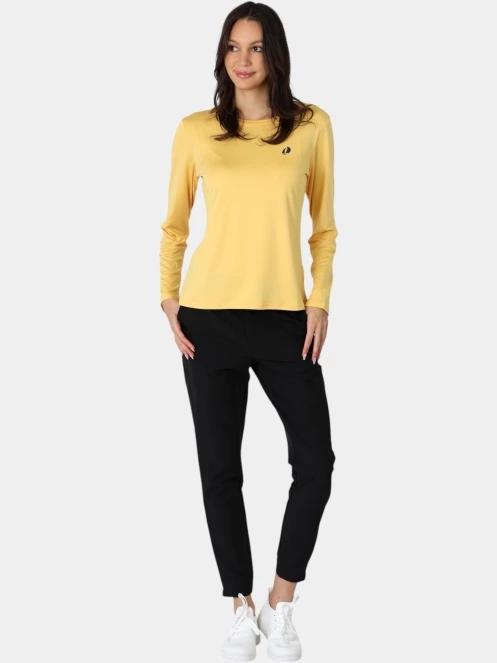 tricou cu maneci lungi, pentru sport pt. femei TBS Dockitee galben 5