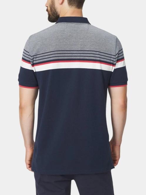 tricou cu guler pt. barbati TBS Eltonpol albastru inchis 3