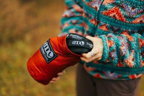 hamac Eno TravelNest Hammock + Straps Combo rosu 8