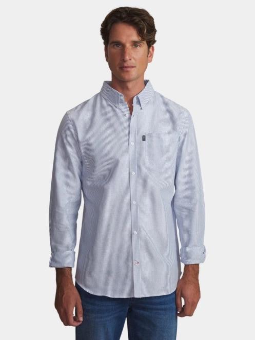 camasa cu maneci lungi pt. barbati TBS Erwanche albastru 2