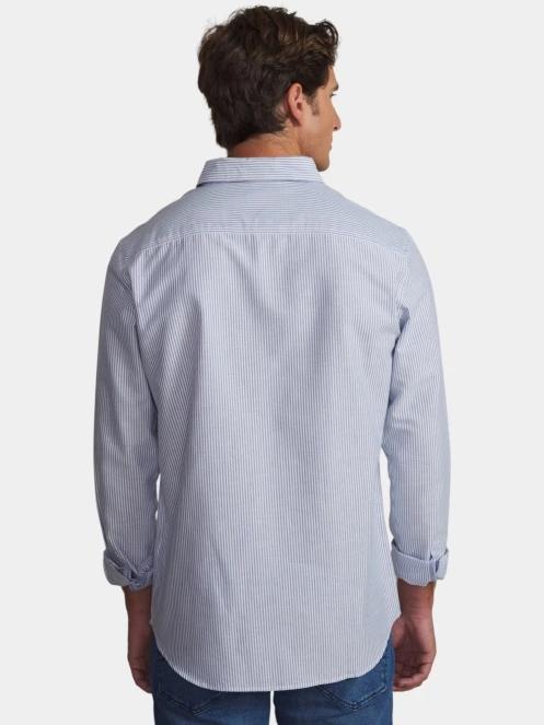 camasa cu maneci lungi pt. barbati TBS Erwanche albastru 3