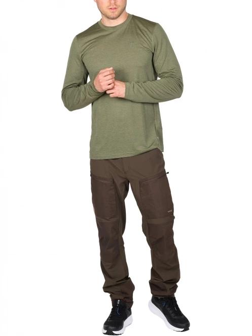 tricou cu maneci lungi pt. barbati Fjallraven Abisko Day Hike LS M verde 4