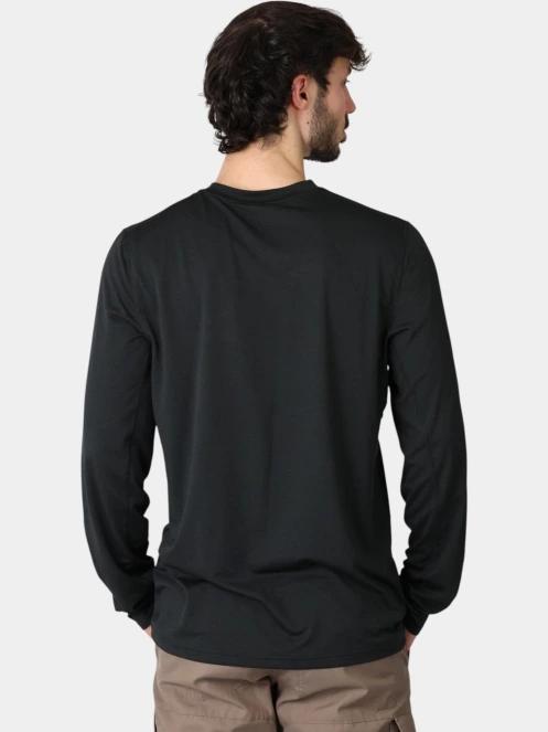 tricou cu maneci lungi, pentru sport pt. barbati Fjallraven Abisko Day Hike LS M negru 4