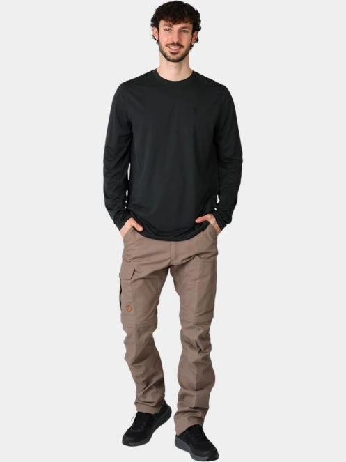 tricou cu maneci lungi, pentru sport pt. barbati Fjallraven Abisko Day Hike LS M negru 5