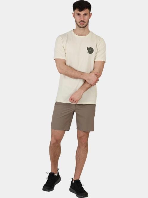 tricou cu maneci scurte pt. barbati Fjallraven Walk With Nature T-shirt M alb 6