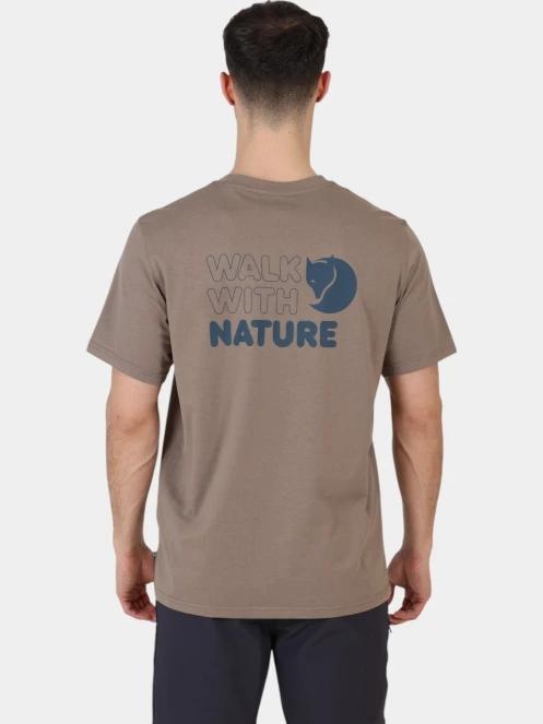 tricou cu maneci scurte pt. barbati Fjallraven Walk With Nature T-shirt M maro 4