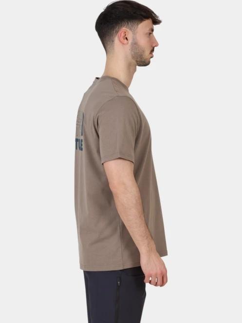 tricou cu maneci scurte pt. barbati Fjallraven Walk With Nature T-shirt M maro 5