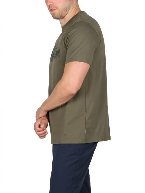 tricou cu maneci scurte pt. barbati Fjallraven Lush Logo T-shirt M oliv 3