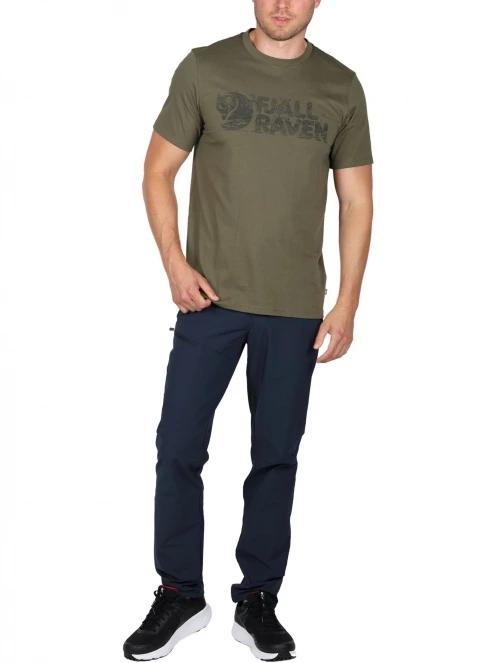 tricou cu maneci scurte pt. barbati Fjallraven Lush Logo T-shirt M oliv 5