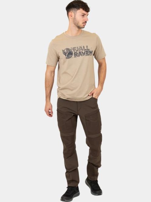 tricou cu maneci scurte pt. barbati Fjallraven Lush Logo T-shirt M nisip 5