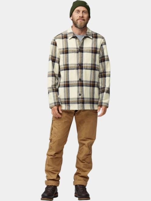 camasa cu maneci lungi pt. barbati Fjallraven Singi Flannel Overshirt M nisip 4
