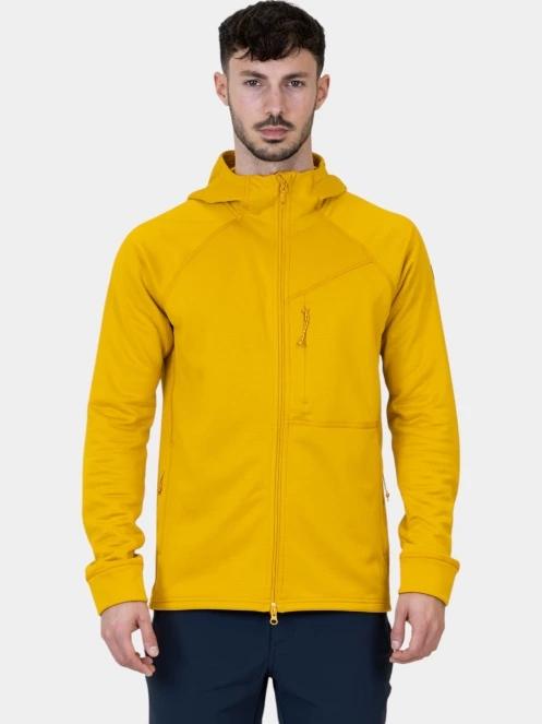 pulover cu gluga pt. barbati Fjallraven Abisko Grid Fleece Hoodie M galben 2