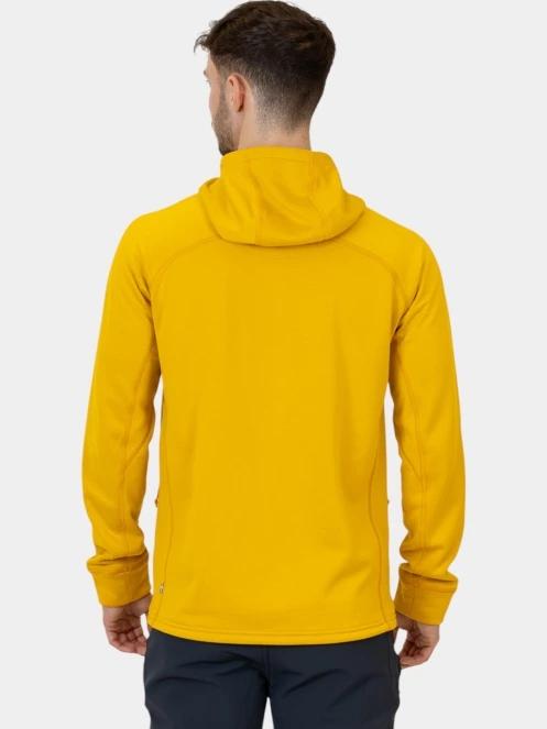 pulover cu gluga pt. barbati Fjallraven Abisko Grid Fleece Hoodie M galben 4