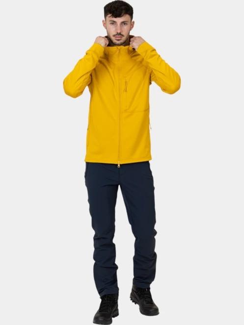 pulover cu gluga pt. barbati Fjallraven Abisko Grid Fleece Hoodie M galben 5