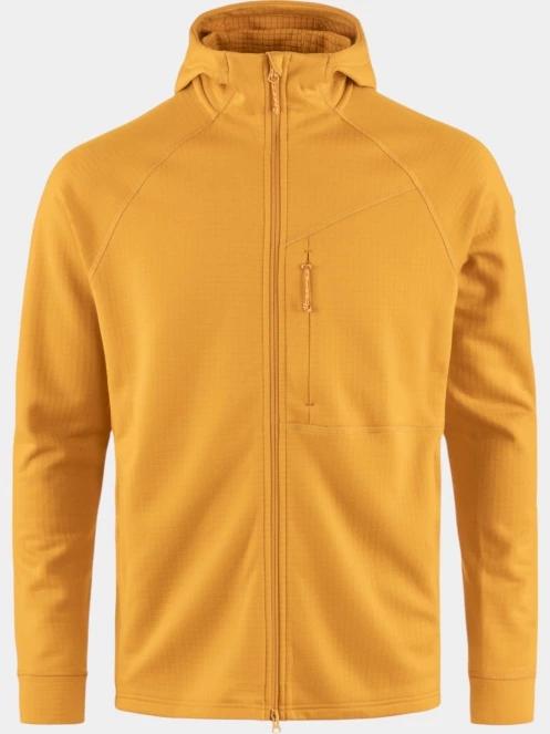 pulover cu gluga pt. barbati Fjallraven Abisko Grid Fleece Hoodie M galben 8