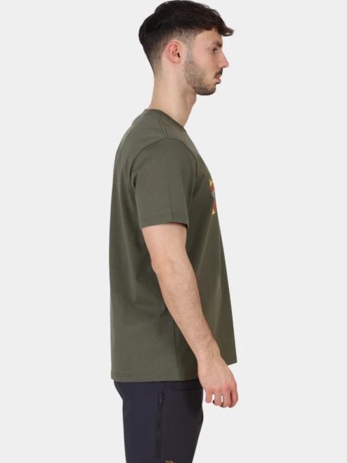 tricou cu maneci scurte pt. barbati Fjallraven Multicolor Logo T-shirt M oliv 5