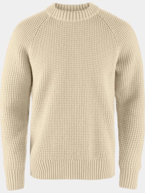 pulover tricotat pt. barbati Fjallraven Övik Waffle Knit M nisip 2