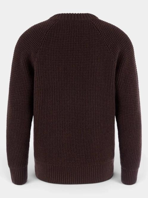 pulover tricotat pt. barbati Fjallraven Övik Waffle Knit M maro 3