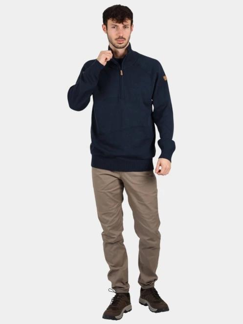 pulover tricotat pt. barbati Fjallraven Övik Lite Half Zip M albastru inchis 5
