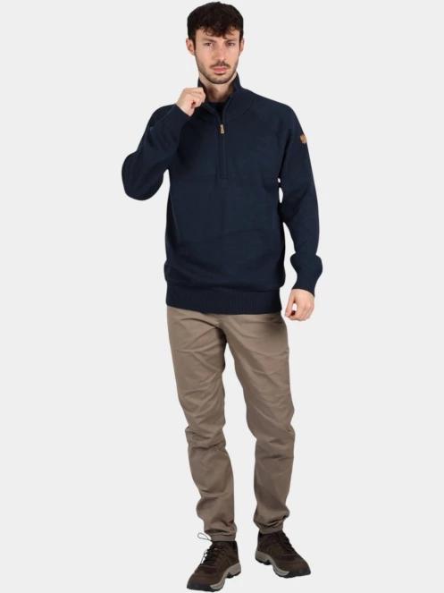 pulover tricotat pt. barbati Fjallraven Övik Lite Half Zip M albastru inchis 5