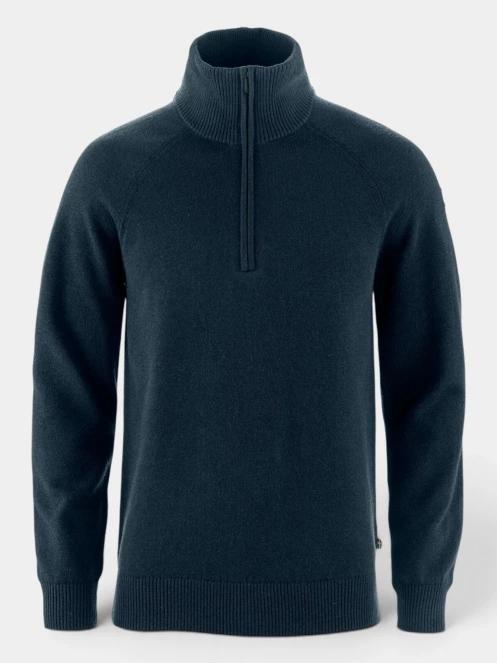 pulover tricotat pt. barbati Fjallraven Övik Lite Half Zip M albastru inchis 6