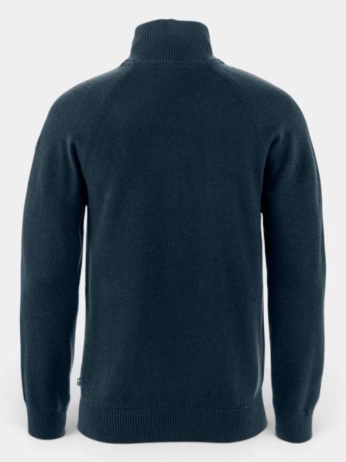 pulover tricotat pt. barbati Fjallraven Övik Lite Half Zip M albastru inchis 7
