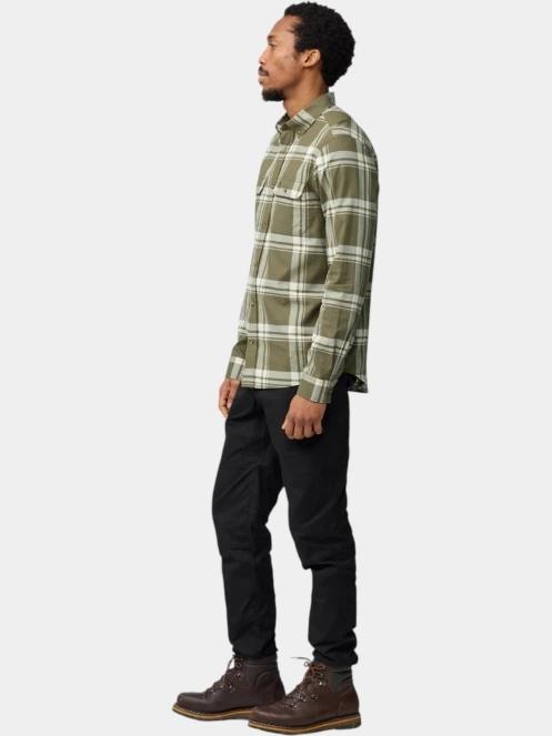 camasa cu maneci lungi pt. barbati Fjallraven Övik Lite Flannel Shirt M verde 3